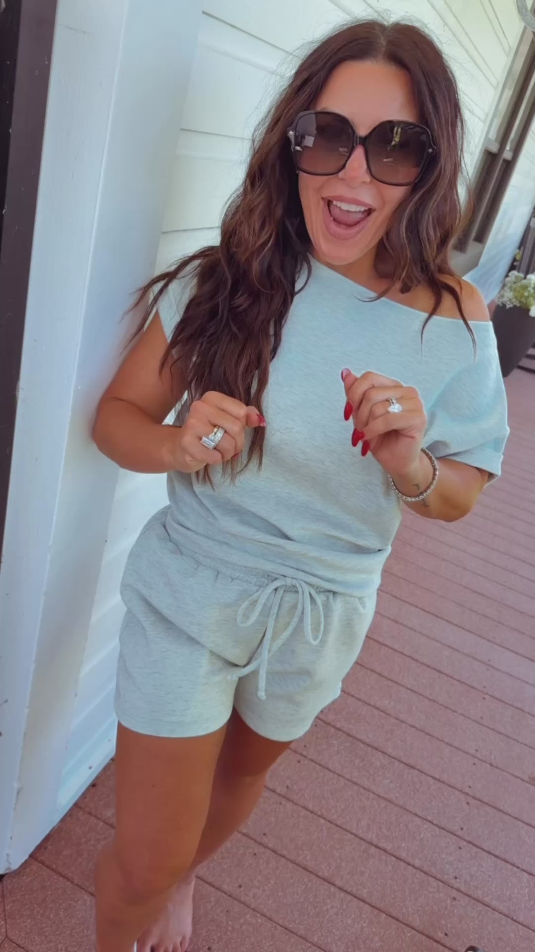 Aqua Ultra Soft Cuff Sleeve Top