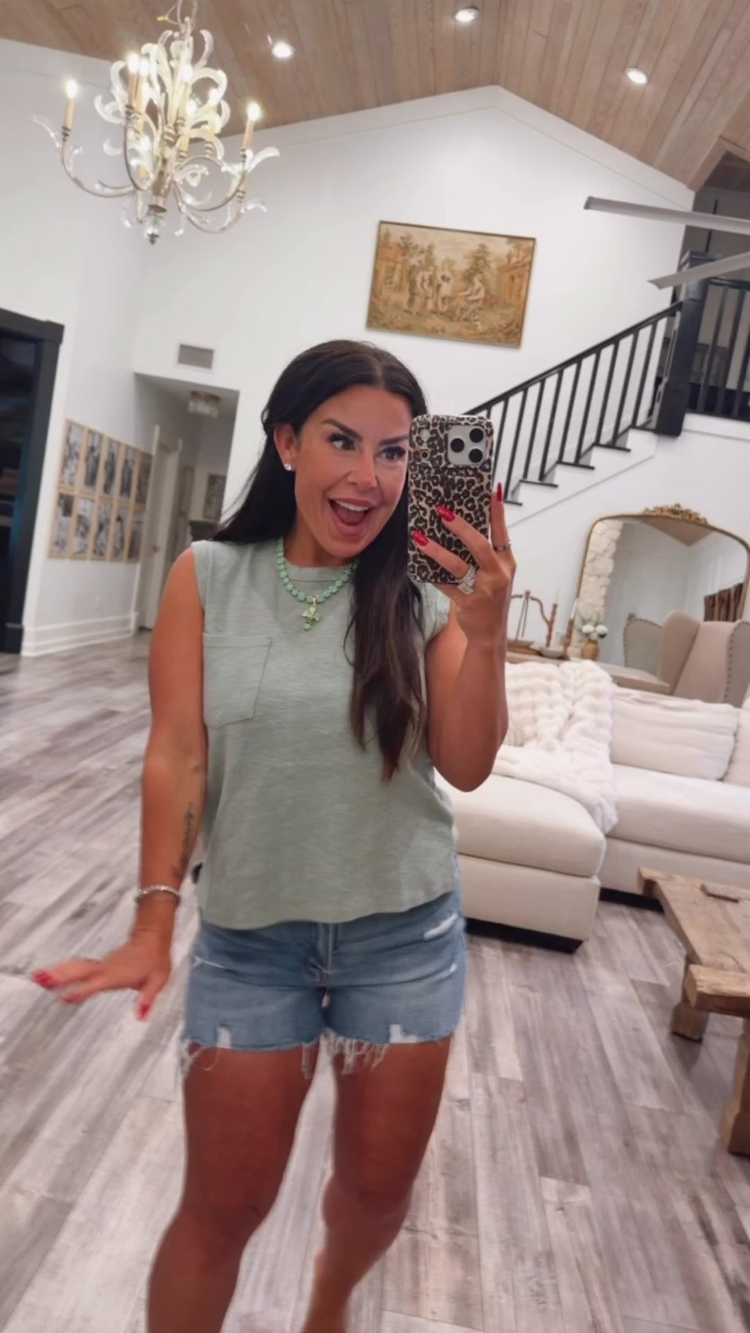 Sage Green Lightweight Tank