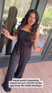 Sassy Black Sleeveless Jumpsuit
