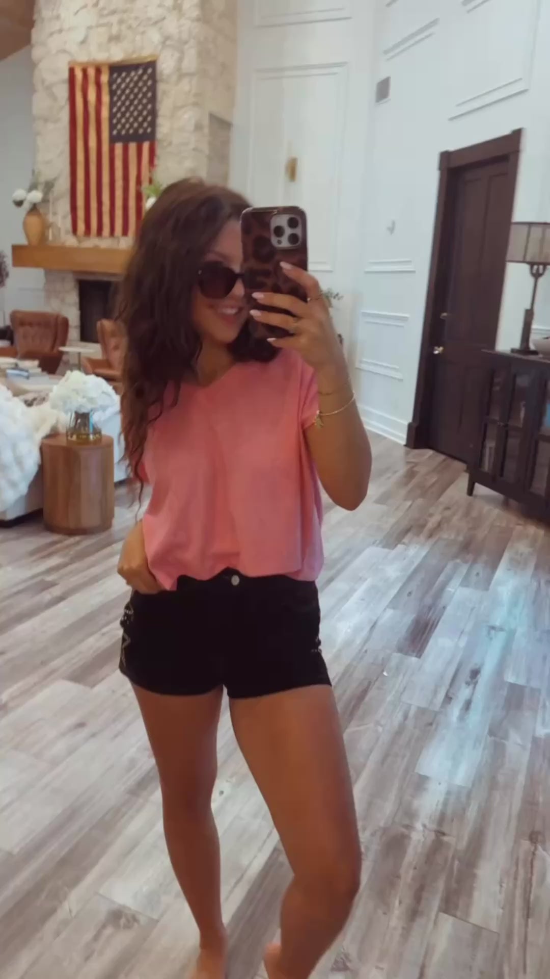 Heaven Soft Pink Cropped Vneck Top