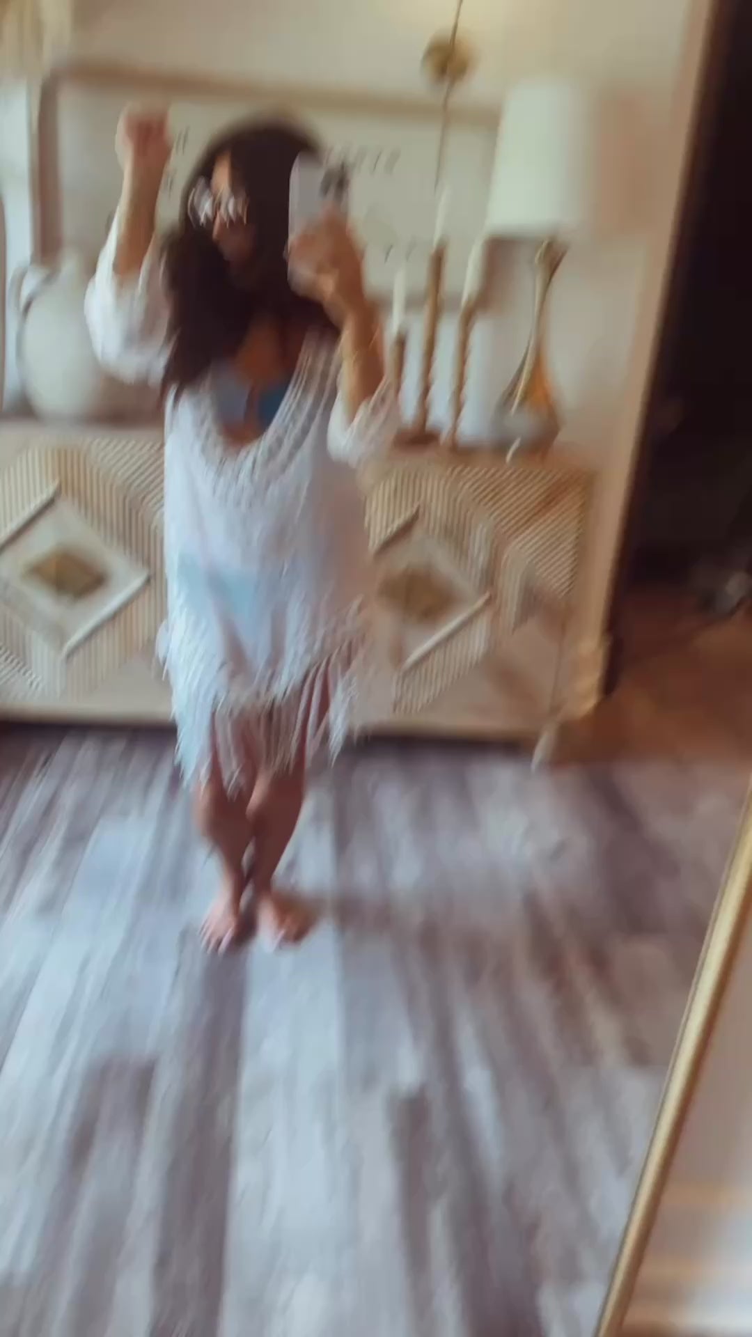 Chic White Fringe Cover Up