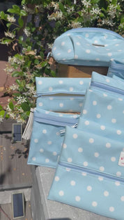 Jeaneane's Custom Make Up Junkie Bag Polka Dots