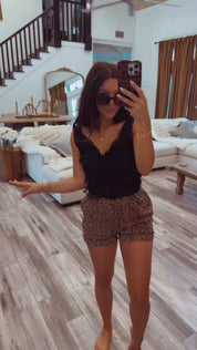 Sassy Black Lace POL Tank