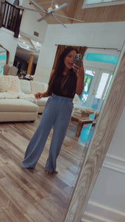 Rae Mode Aqua Splash French Terry Wide Leg Joggers