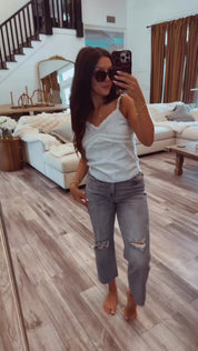 Judy Blue High waist Destroy Crop Wide Leg Jeans