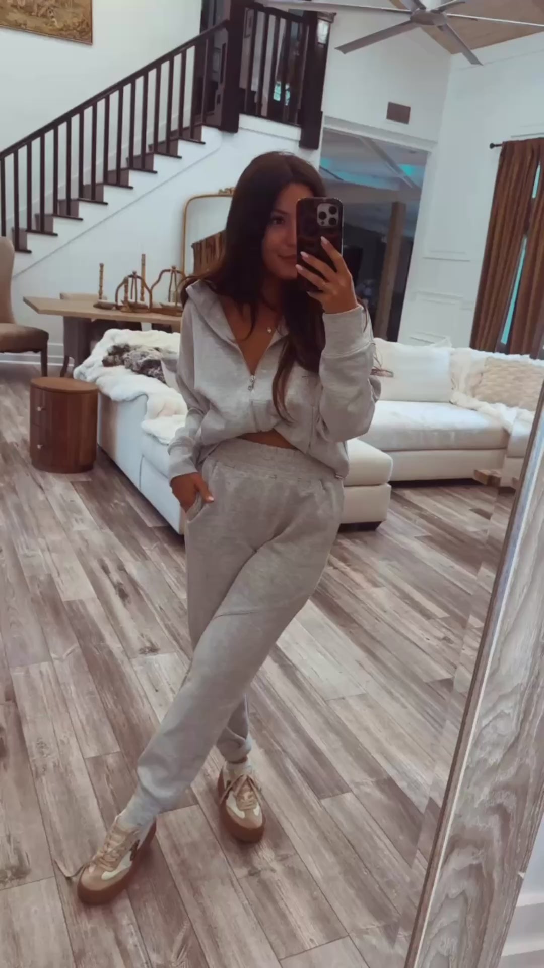 Heather Grey Ultra Soft The Greii Zip UP Jacket