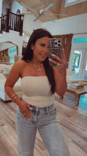 Ultra Soft Taupe Tube Top