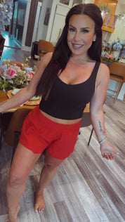 Rae Mode Red Active Shorts