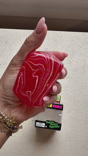 Red And White Swirl Nee Doh Ice Cube
