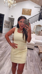 Lemon Ribbed Ultra Stretch Tank Rae Mode Top