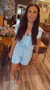 Rae Mode Frost Zip Up Sleeveless Romper