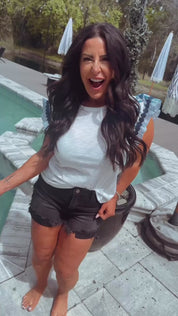 Soft Lightweight Blue Floral Textured Sleeve Top