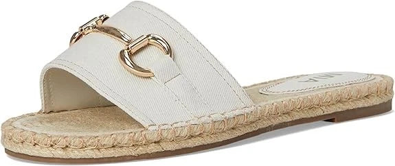 Mia Shoes White and Gold Diva Sandals