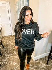 Soft Black Crewneck Sweater Lover