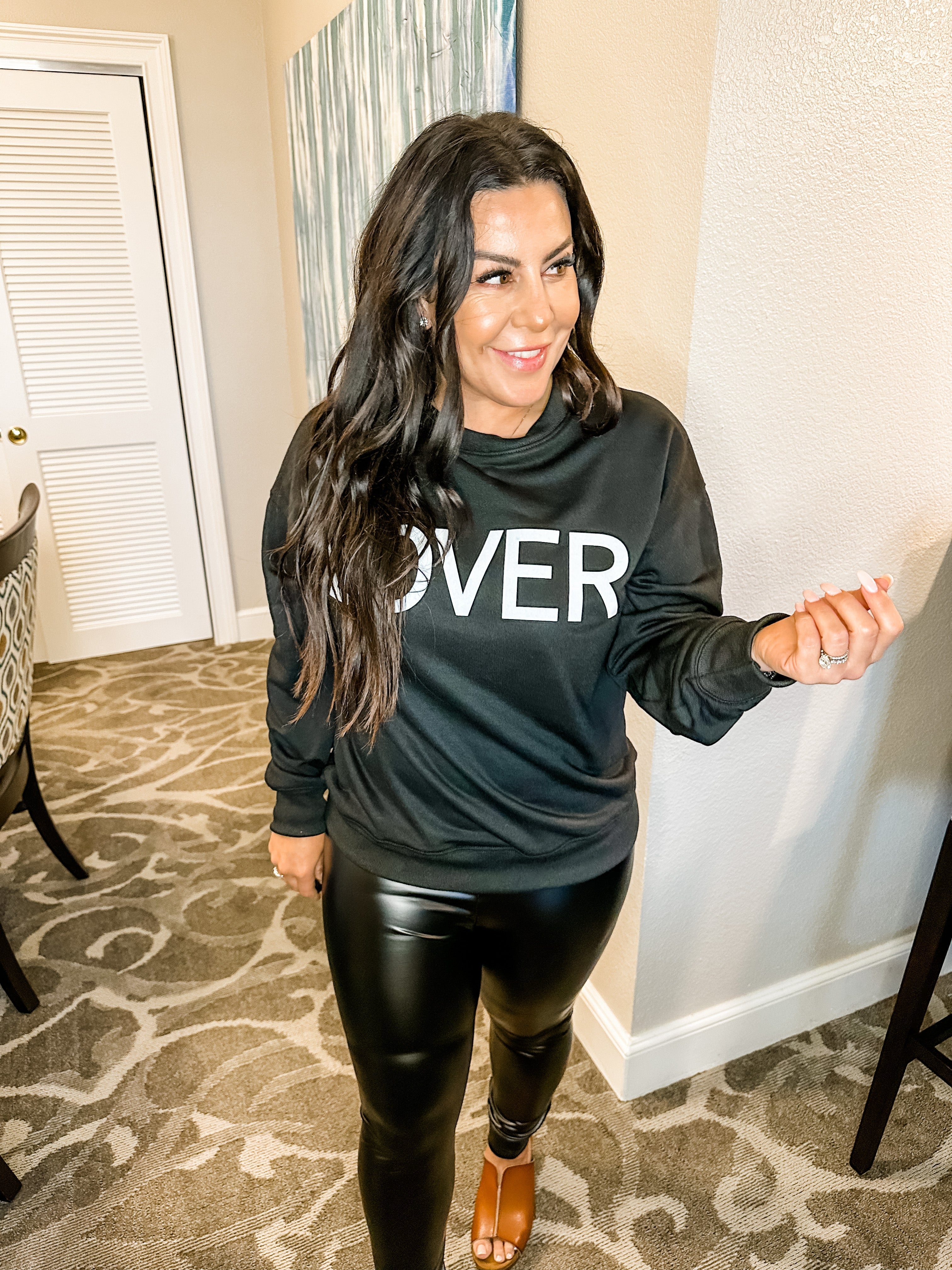 Soft Black Crewneck Sweater Lover