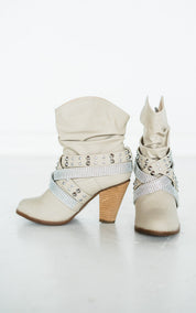 Short Change Booties in Cream