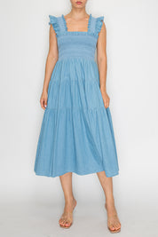 Light Denim  Woven Cami Dress Stitch and Co 30a
