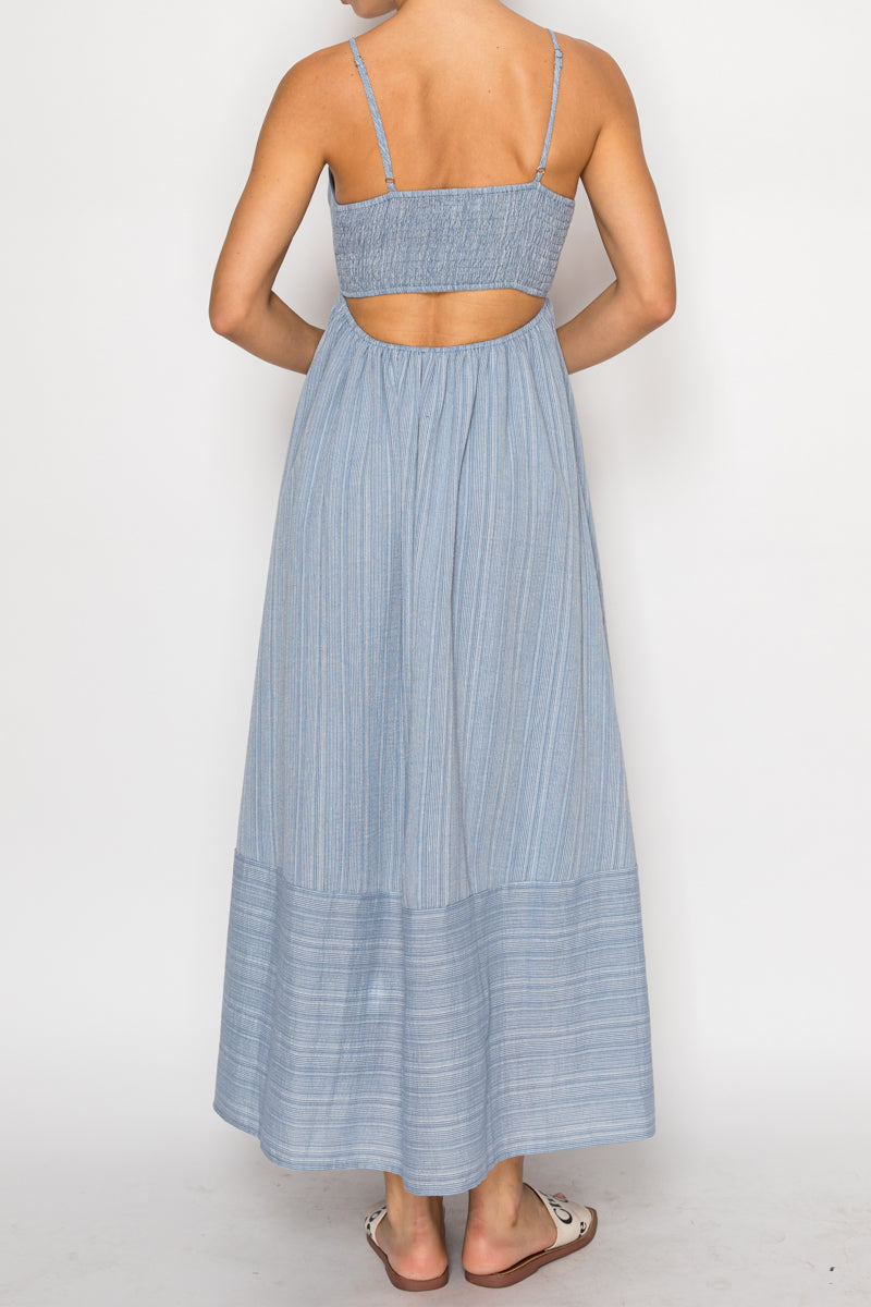 Denim Woven Mini Dress Stitch and Co 30a