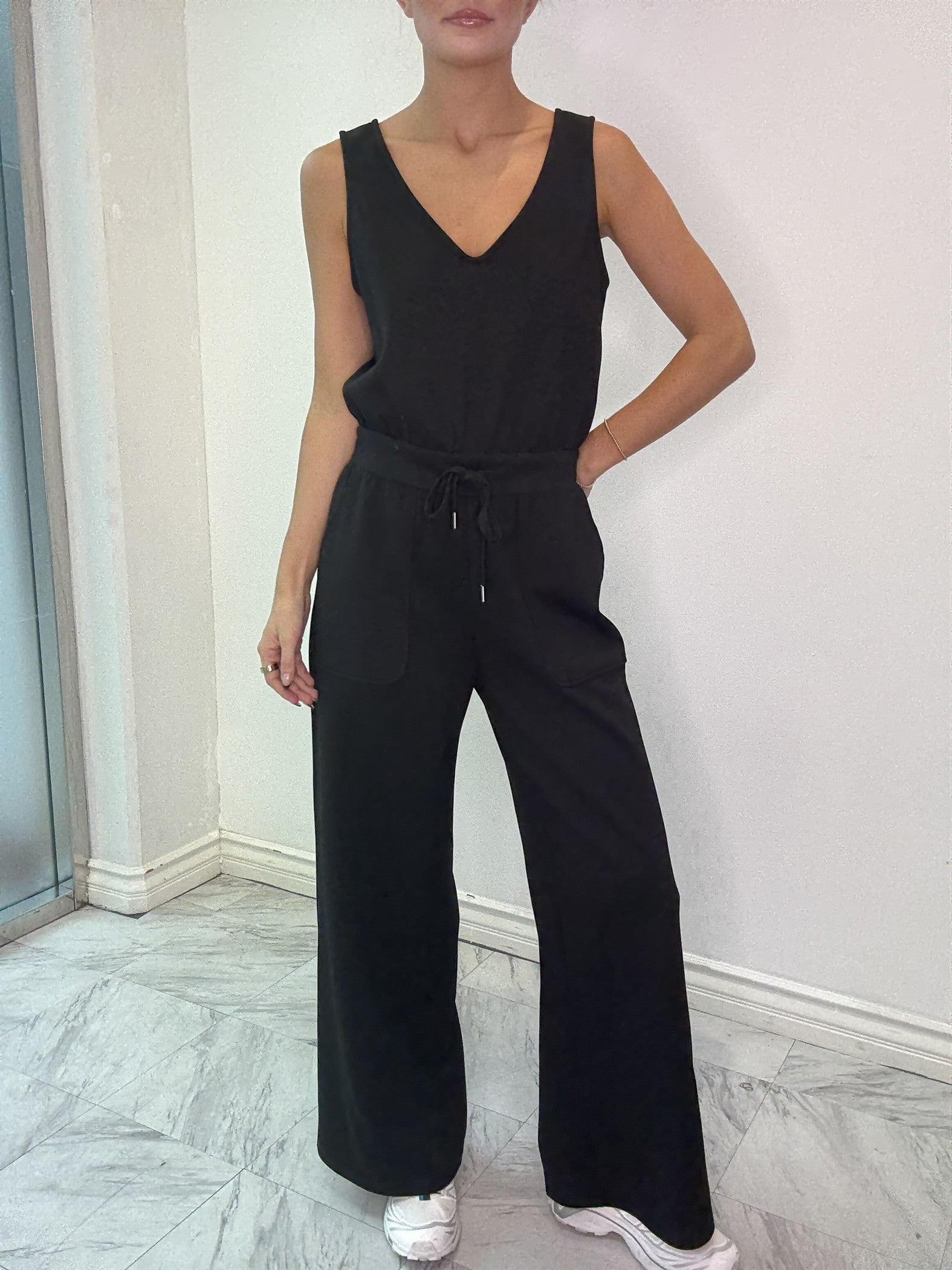 Black Knit Jumpsuit  Stitch and Co 30a