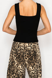 Chic Knit Black Sleeveless Top Stitch and Co 30A