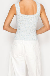 Chic Baby Blue  Sleeveless Top Stitch and Co 30A