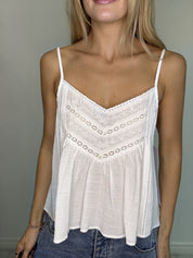 Chic Woven White Top Stitch and Co 30A