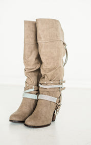 Stacey Boots in Taupe