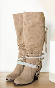Stacey Boots in Taupe