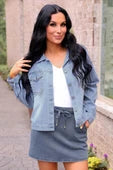 Jess Lea  Stella Rhinestone Denim Jacket