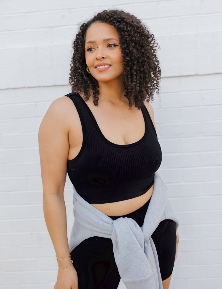 Ribbed Seamless Padded Bra (DW)