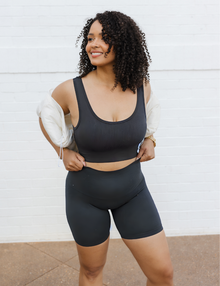 Ribbed Seamless Padded Bra (DW)