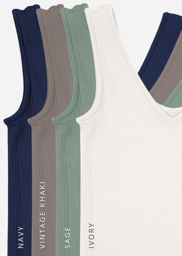 Ribbed Reversible Tank (DW)