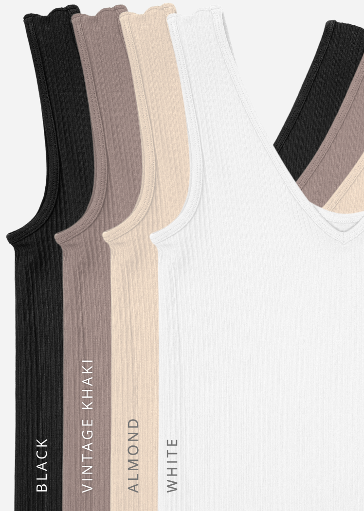 Ribbed Reversible Tank (DW)