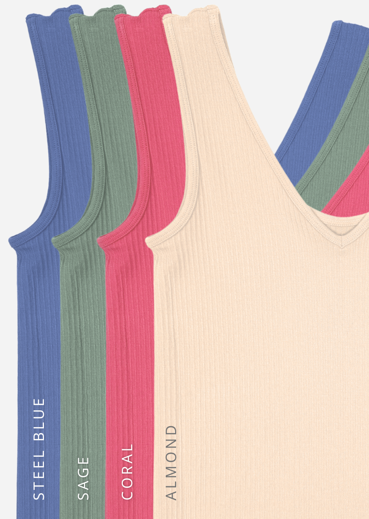 Ribbed Reversible Tank (DW)
