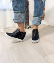 Timmibelle Wedge Sneaker in Black