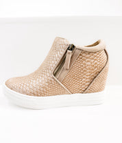 Timmibelle Wedge Sneaker in Blush