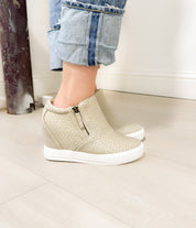 Timmibelle Wedge Sneaker in Cream