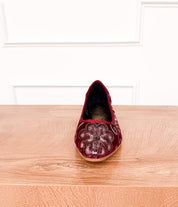 Yuna Flats in Burgundy